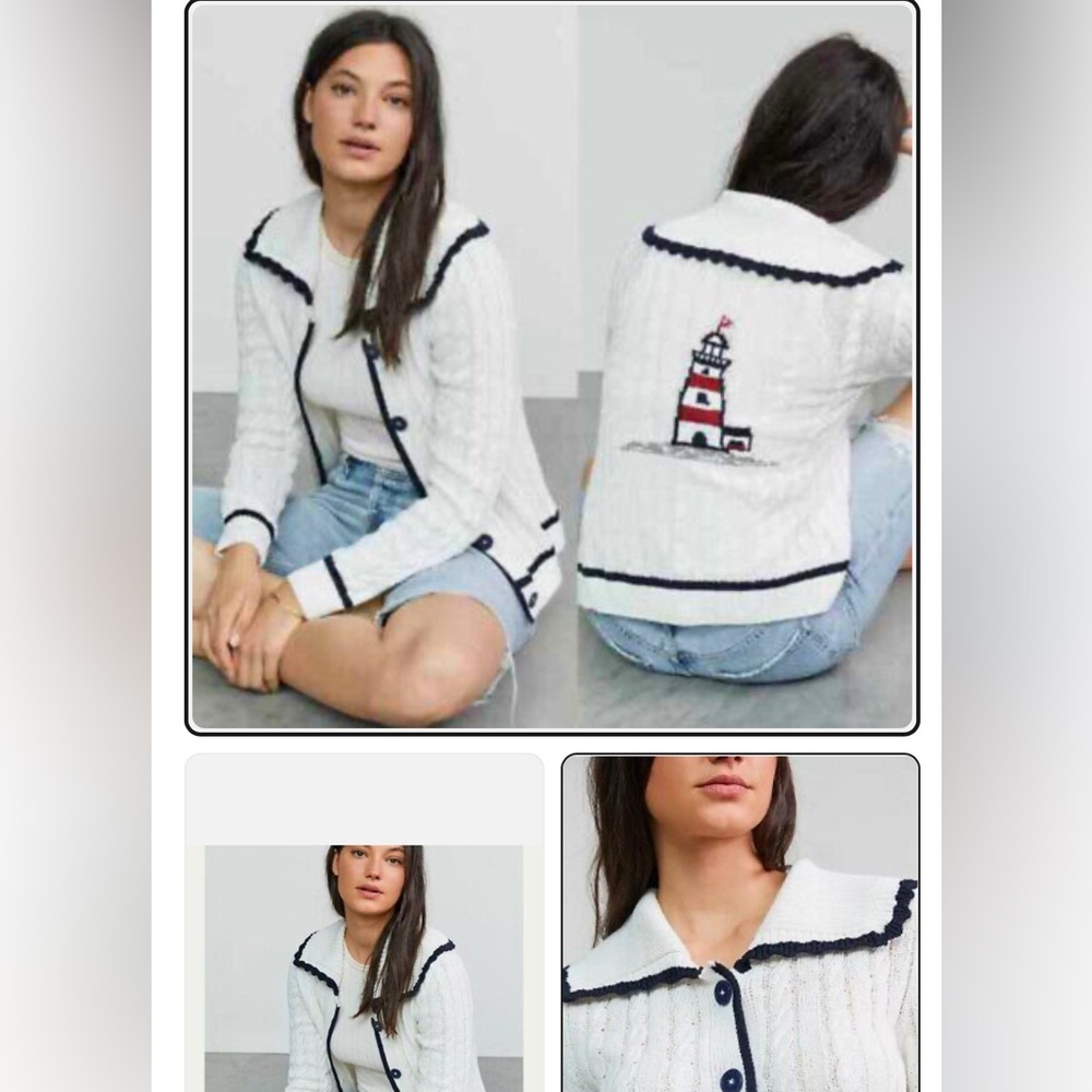 Maeve lighthouse cardigan sweater